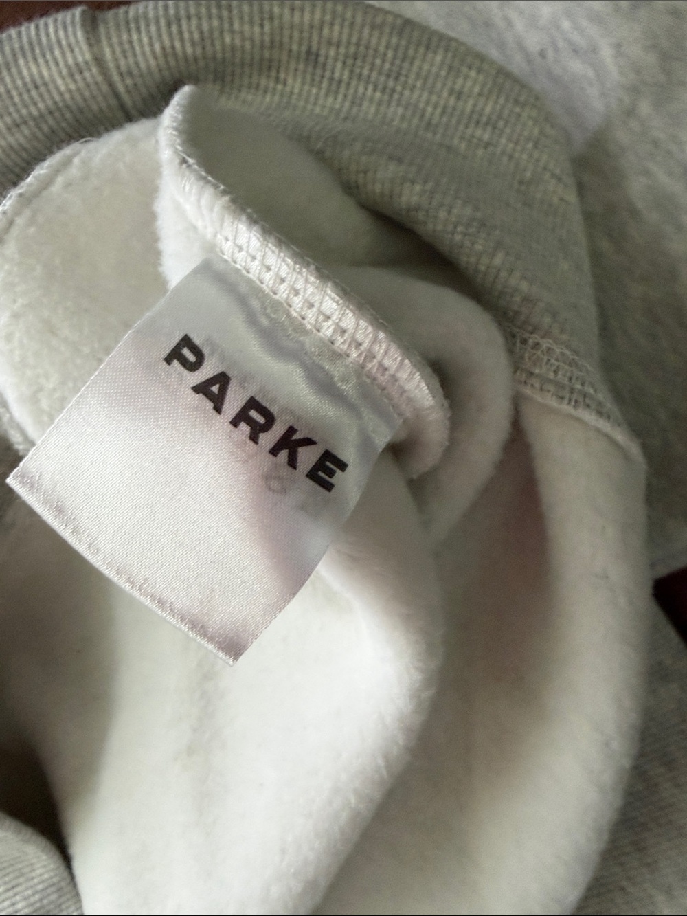PARKE Gray Hoodie with Navy Lettering - Picture 5 of 6